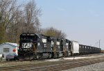 NS 3536 leads a pair of Geeps switching the old yard